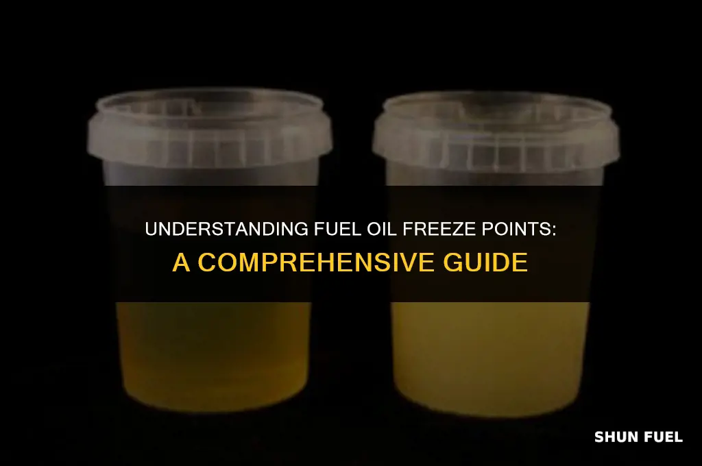 when does fuel oil freeze