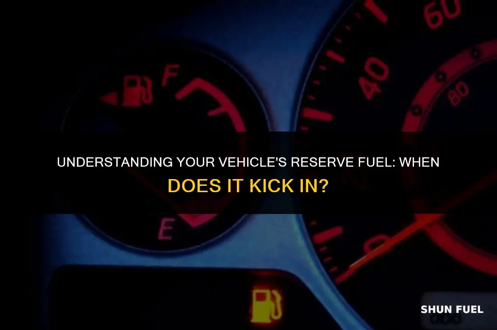 when does reserve fuel start