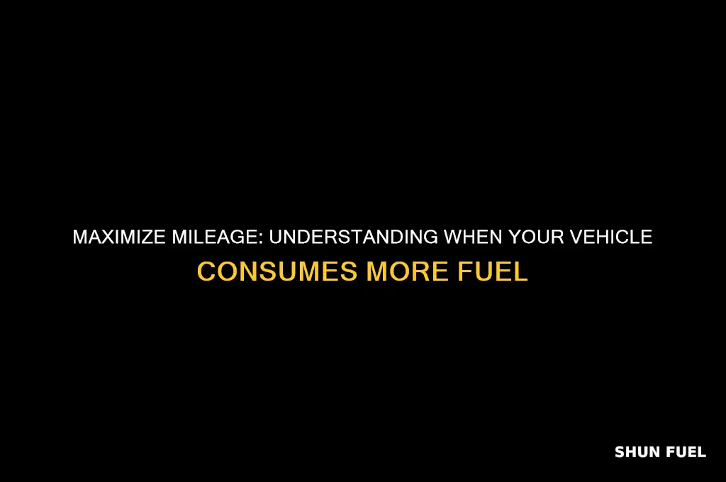 when does your vehicle use more fuel