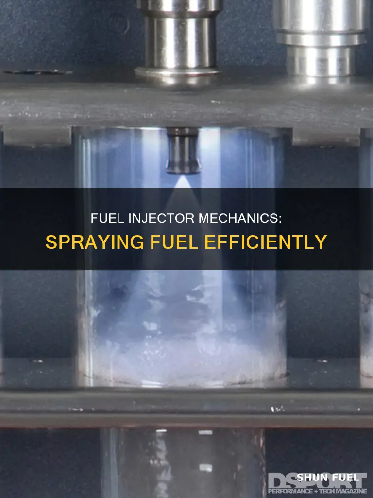 when fuel injector spreys fuel