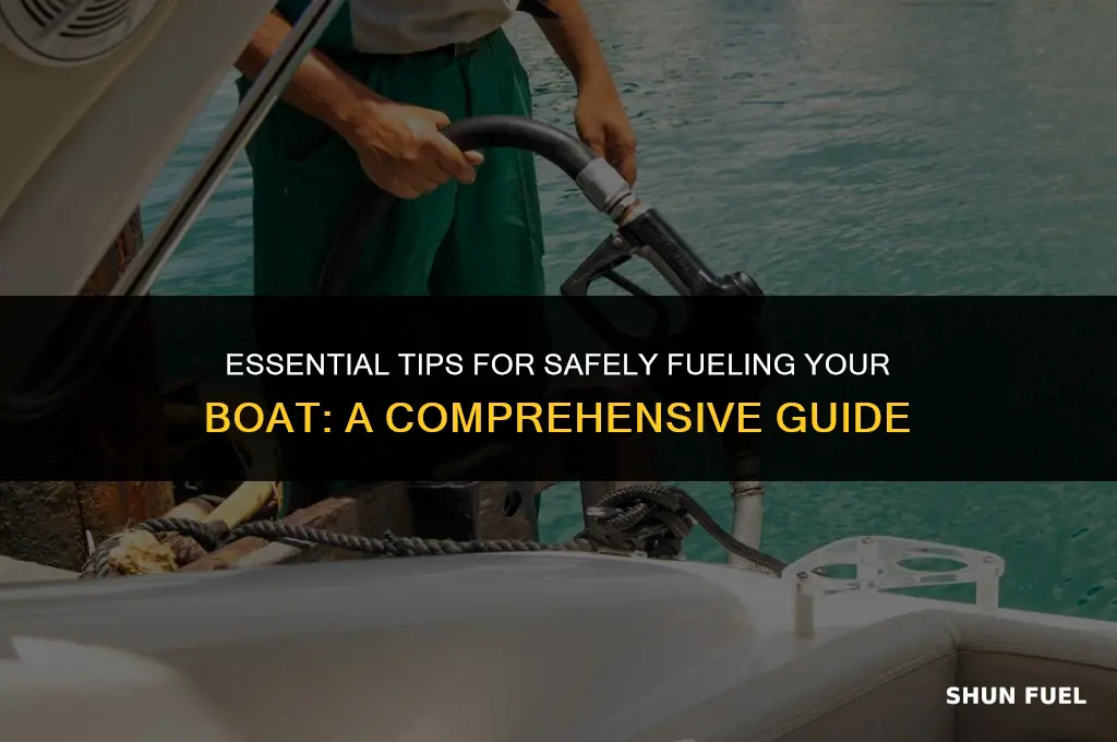 when fueling a boat