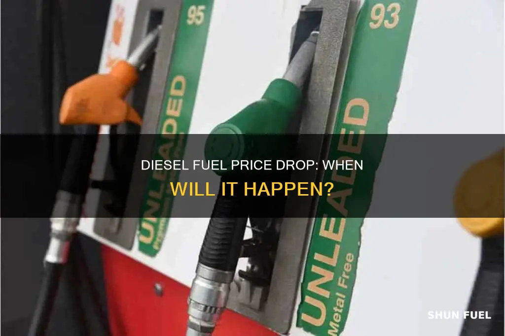 when is diesel fuel going down