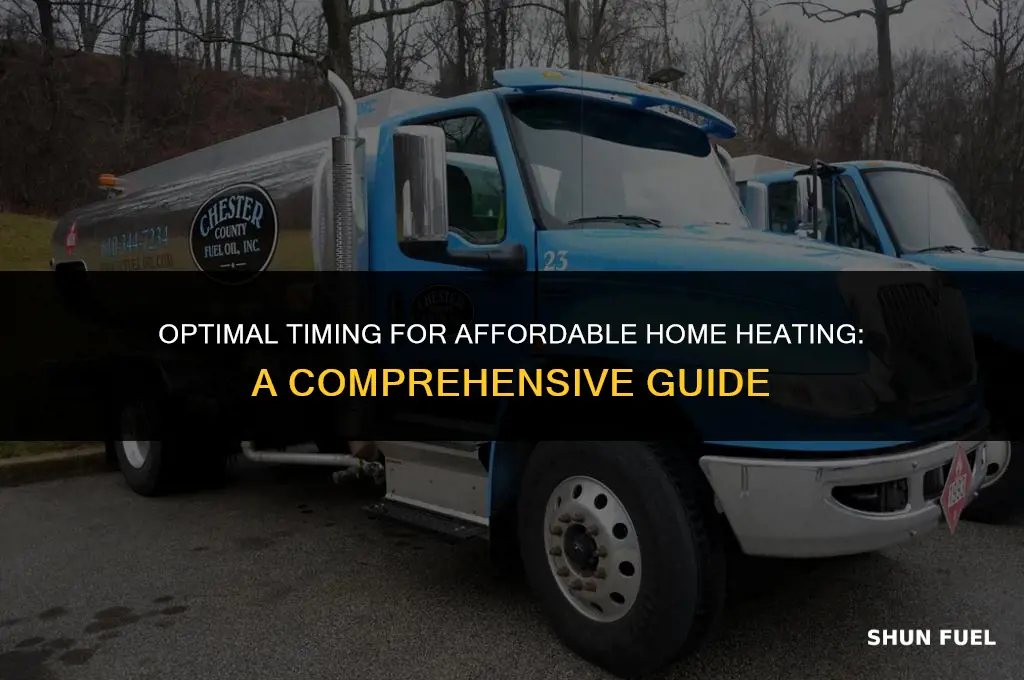 when is heating fuel cheapest