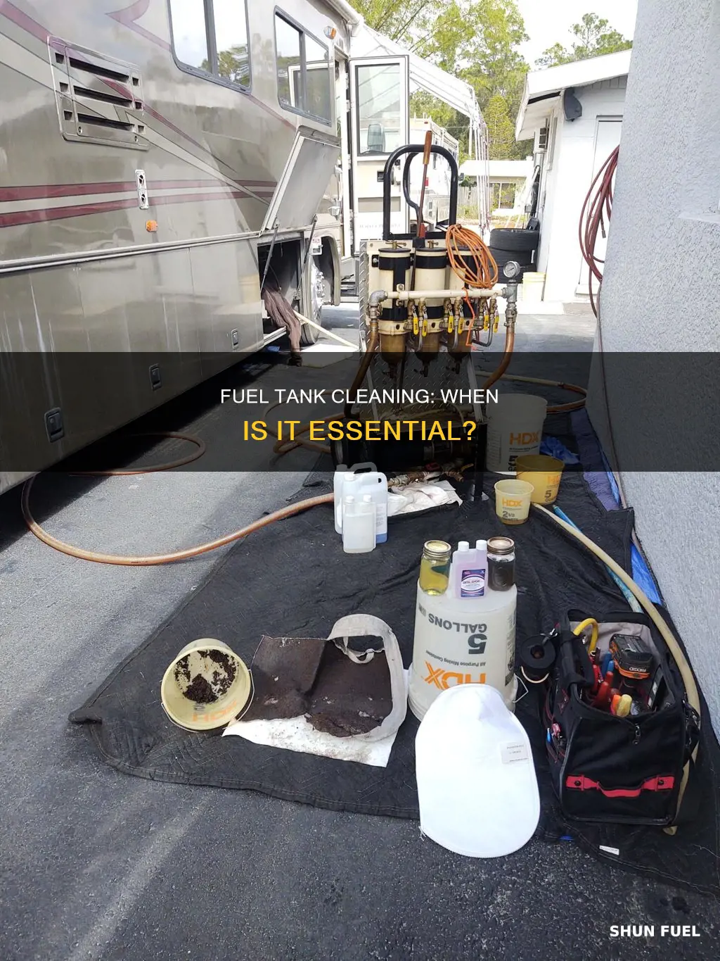 when it is necessary to clean the fuel tank