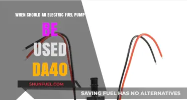 When to Use an Electric Fuel Pump in Your DA40 Aircraft