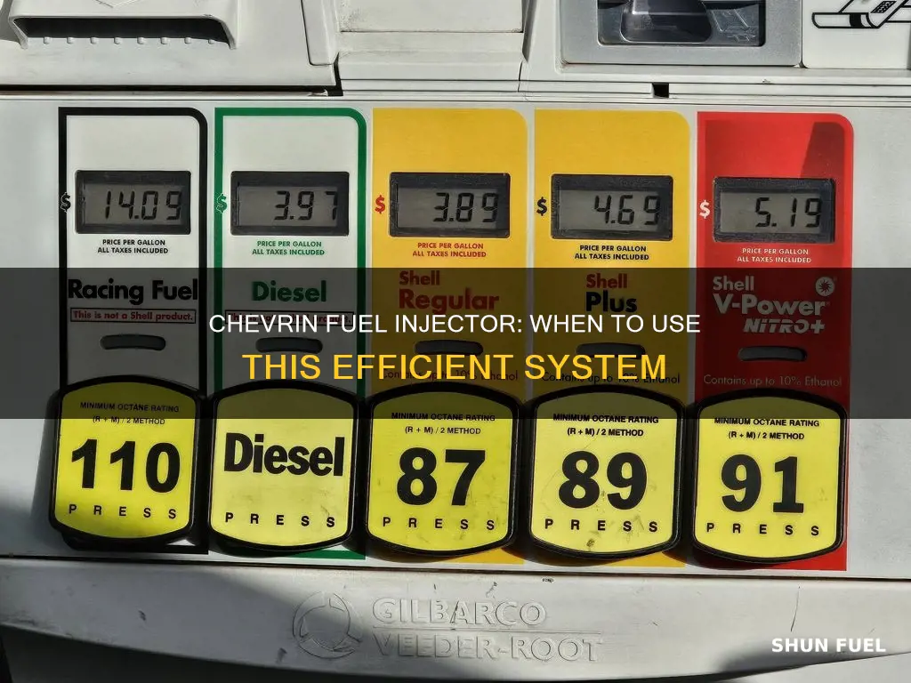 when should i use chevrin fuel injector
