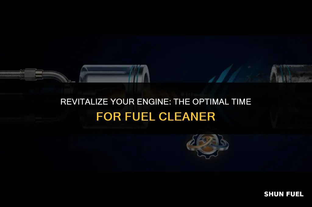 when to add fuel cleaner