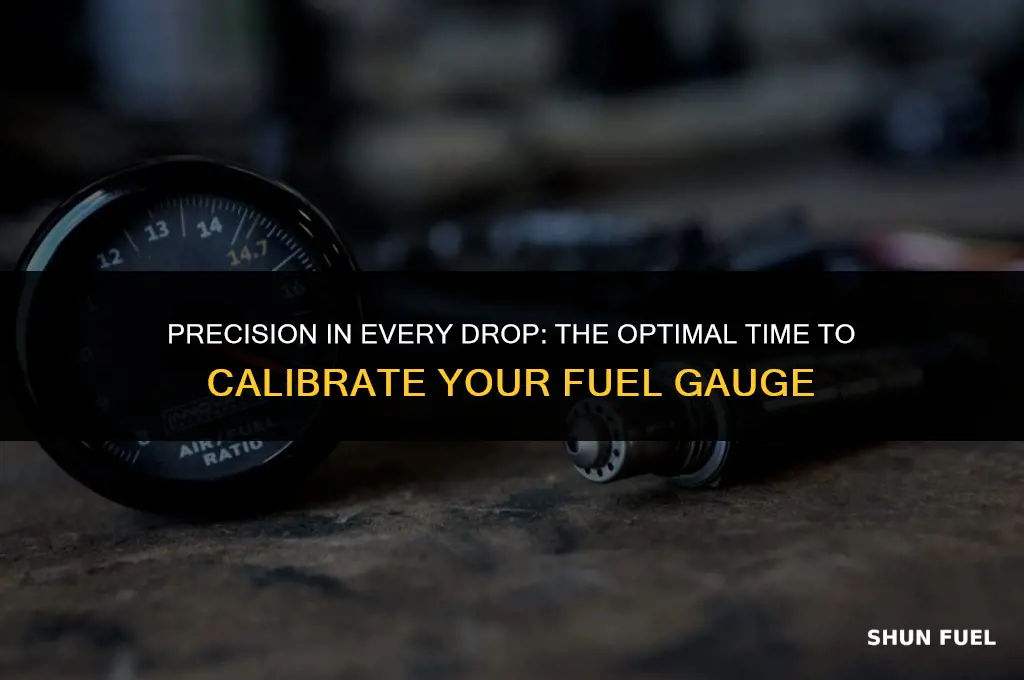 when to calibrate fuel gauge