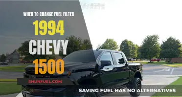 Fuel Filter Maintenance for Your 1994 Chevy 1500: When to Change It?