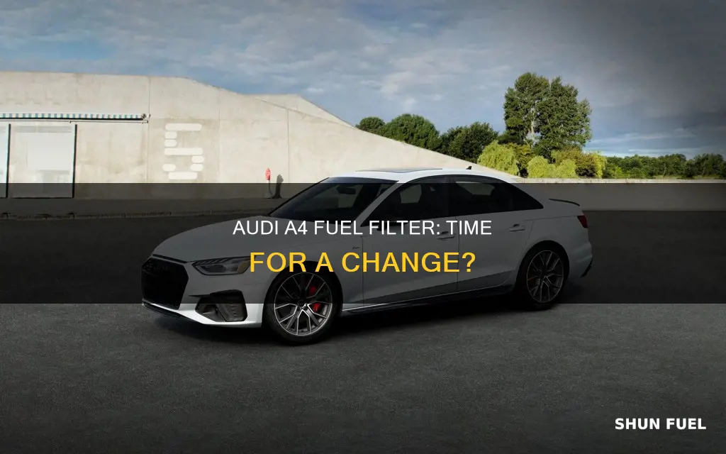 when to change fuel filter 2002 audi a4