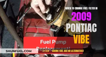 Fuel Filter Maintenance for a 2009 Pontiac Vibe