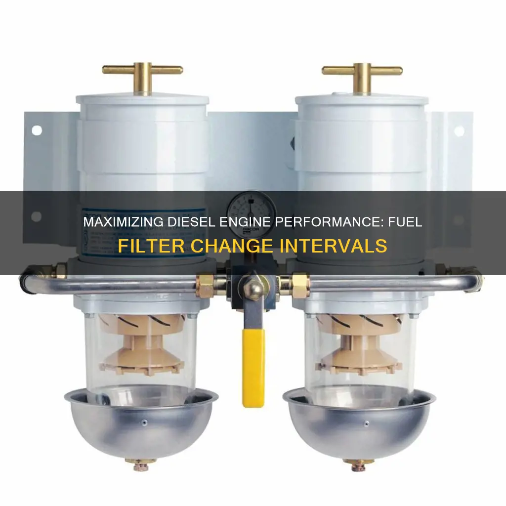 when to change fuel filter on diesel engines