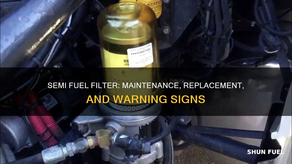 when to change fuel filter on semi