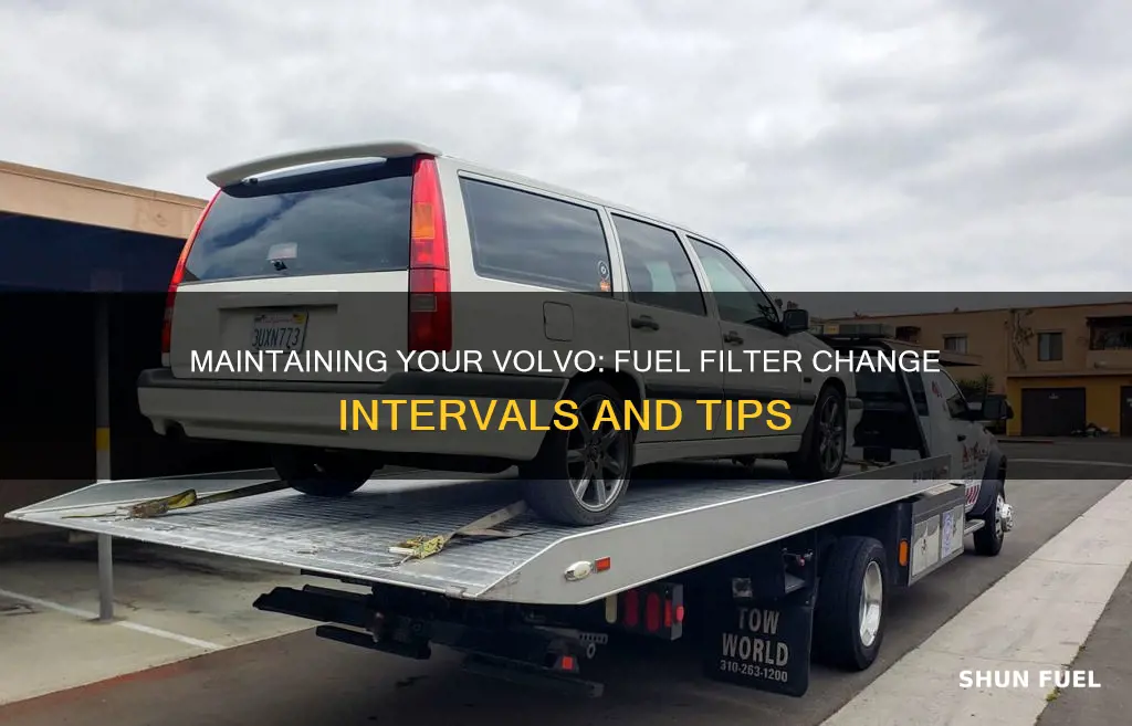 when to change volvo 850 fuel filter