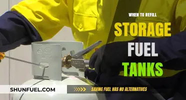 Refilling Storage Fuel Tanks: The Optimal Timing Strategy