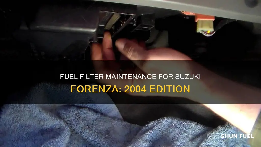 when to replace a 2004 suzuki forenza fuel filter
