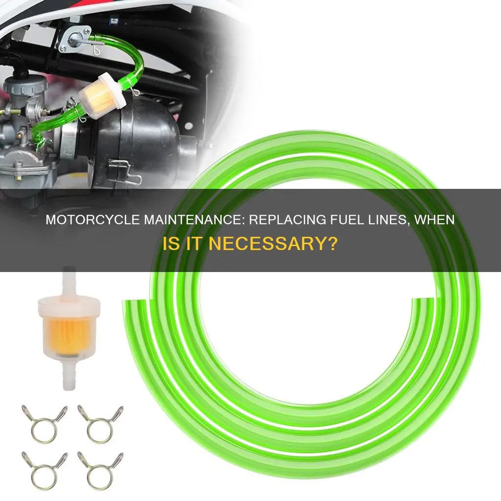 when to replace motorcycle fuel line