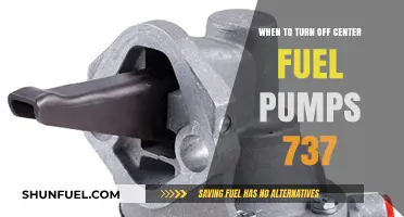 Optimal Timing for Turning Off Center Fuel Pumps in Boeing 737s