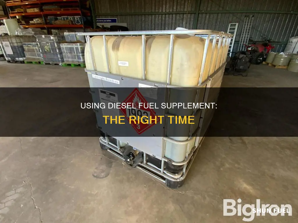 when to use diesel fuel supplement