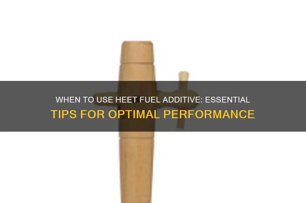 when to use heet fuel additive