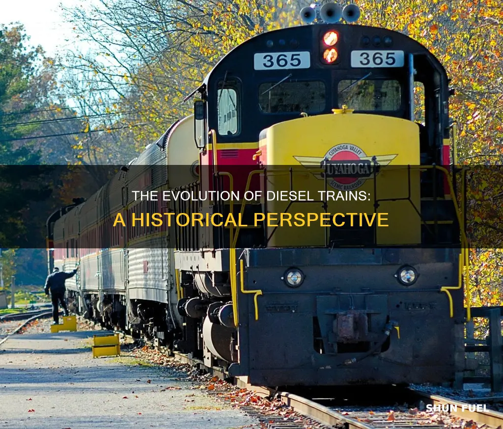 when was diesel fuel used in trains