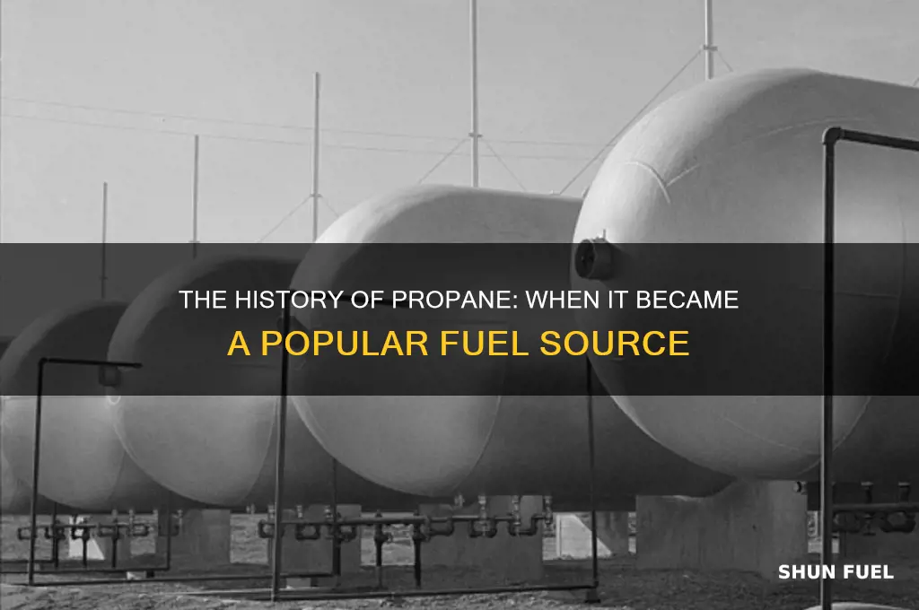 when was propane used as fuel