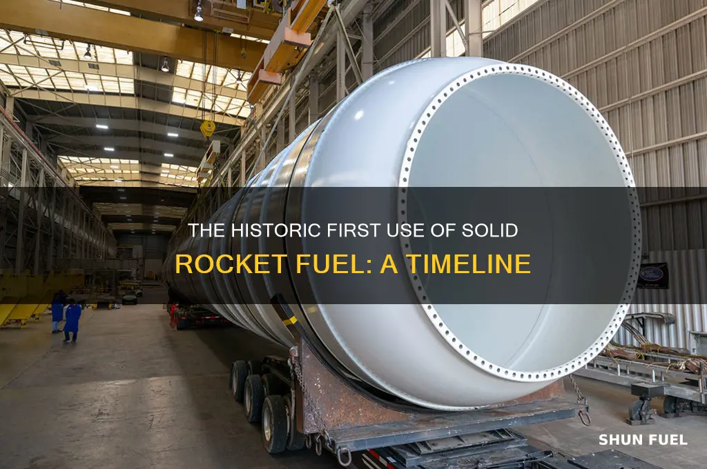when was solid rocket fuel first used