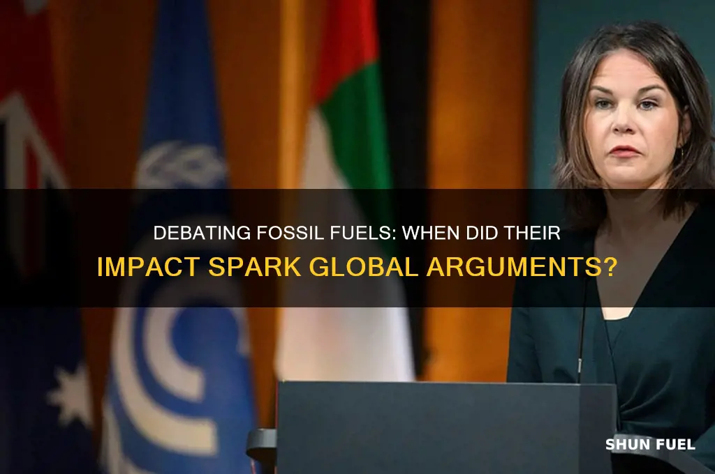 when were the effects of fossil fuels agrued