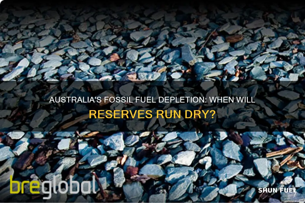 when will australia run out of fossil fuels