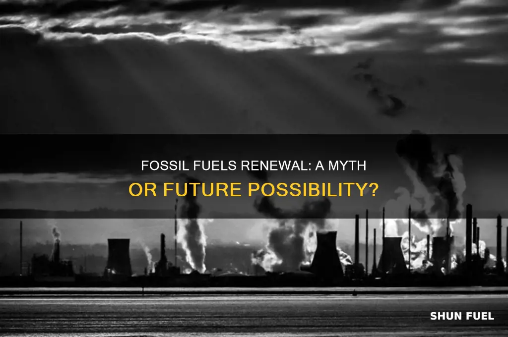 when will fossil fuels renew themselves