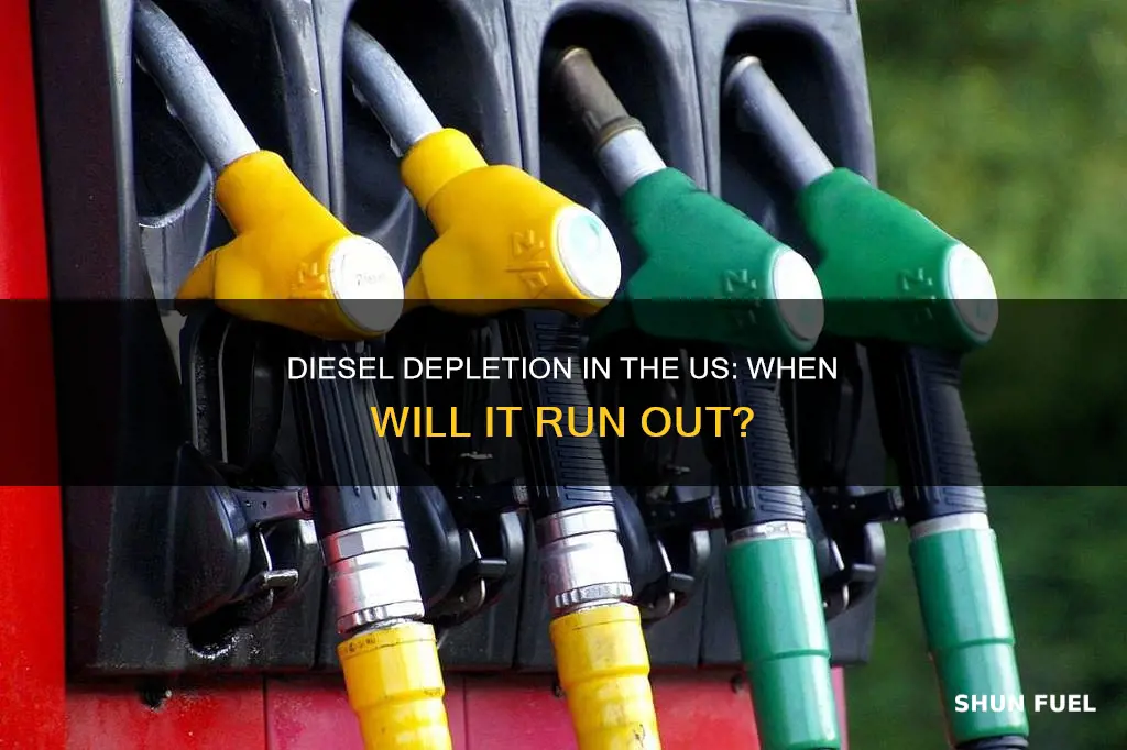 when will the us be out of diesel fuel