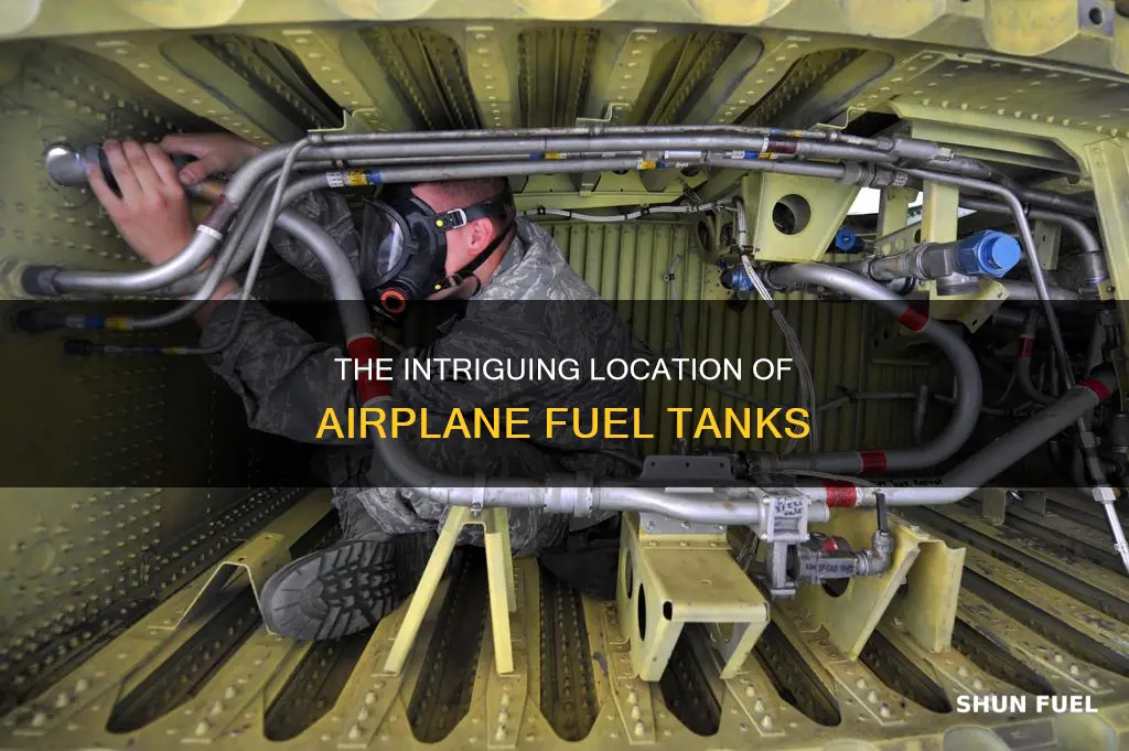where airplane fuel tanks stored