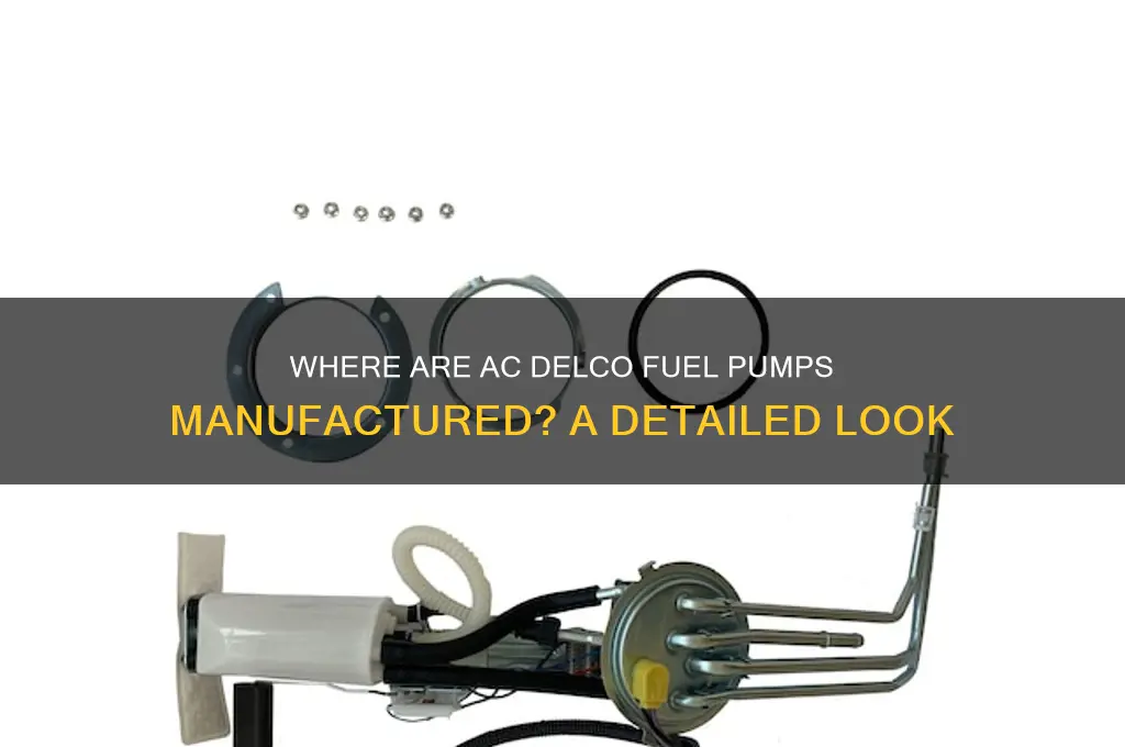 where are ac delco fuel pumps made