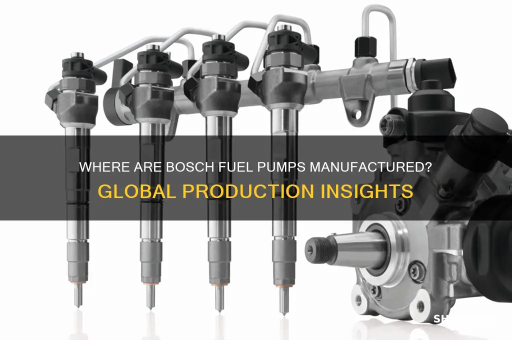 where are bosch fuel pumps made
