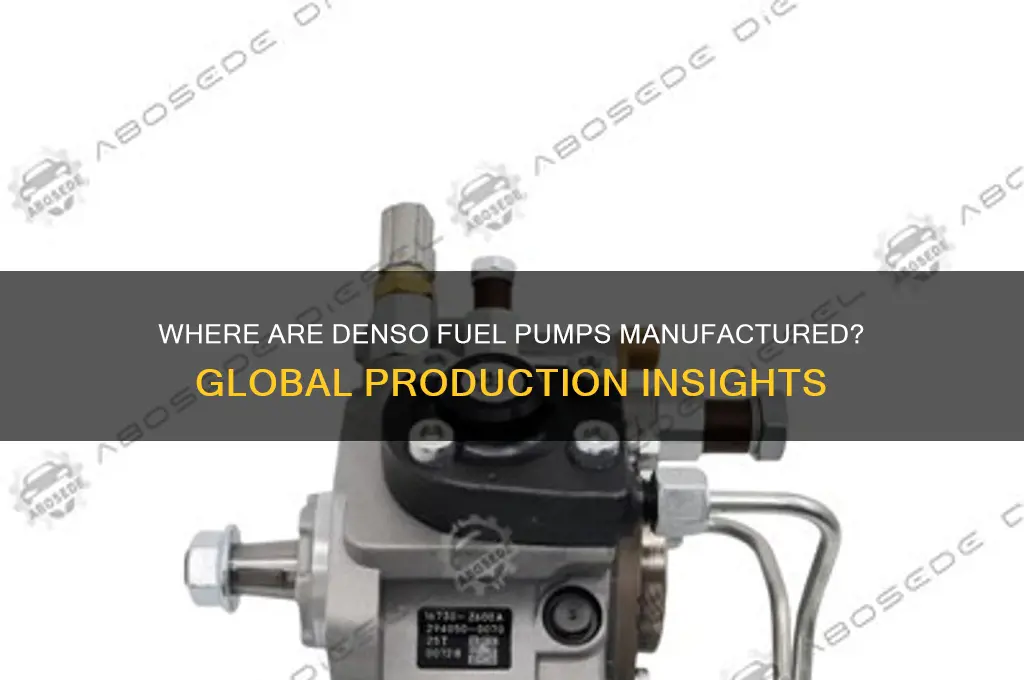 where are denso fuel pumps made