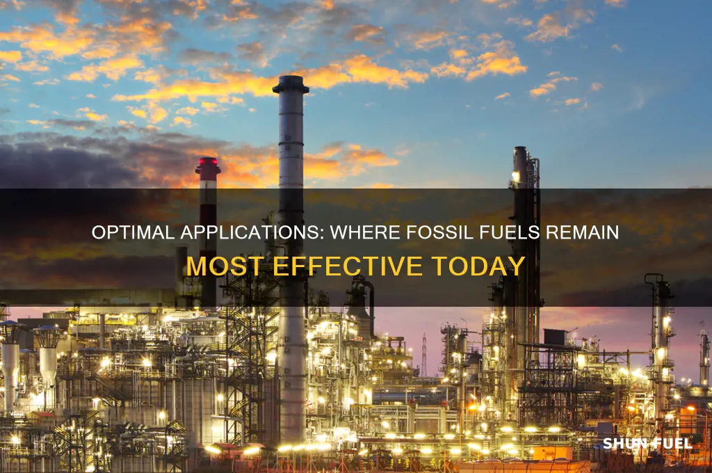where are fossil fuels best used