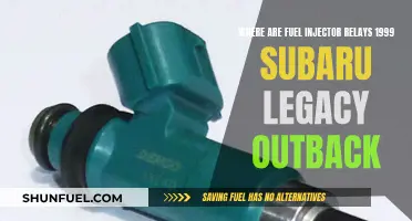 Locating Fuel Injector Relays in a 1999 Subaru Legacy Outback
