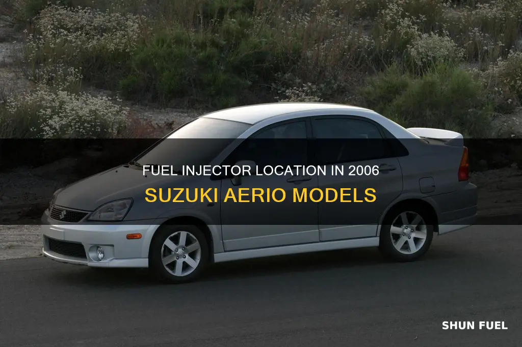 where are fuel injectors located 2006 suzuki aerio