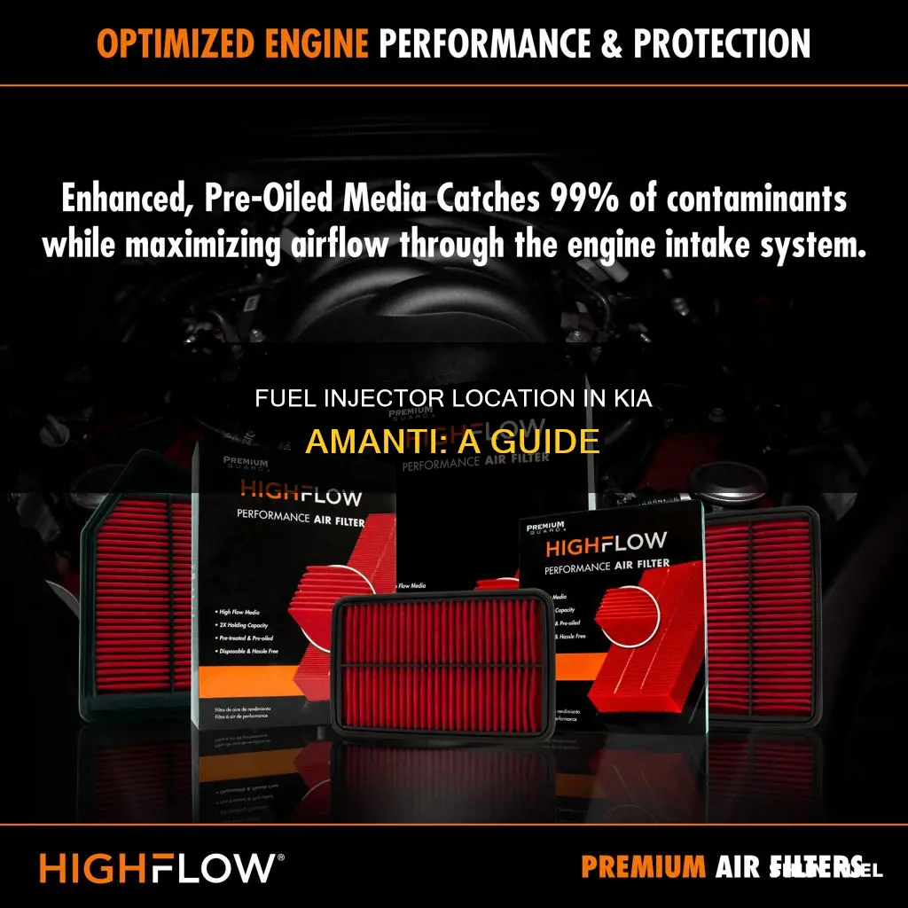 where are fuel injectors located on a kia amanti