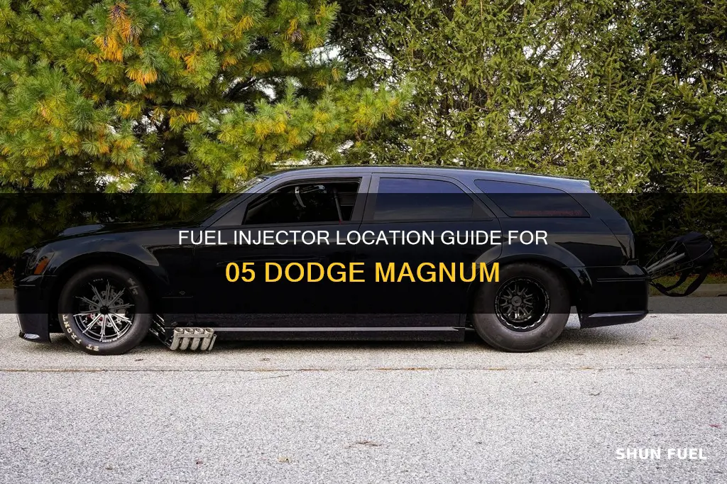 where are fuel injectors on 05 dodge magnum