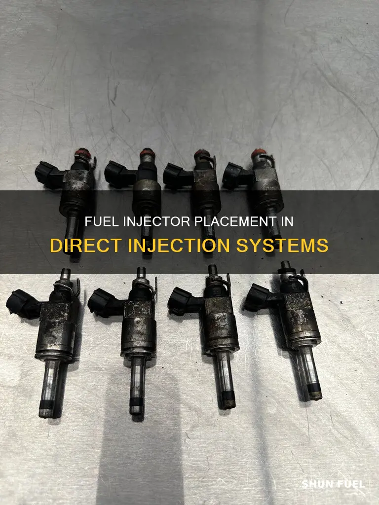 where are fuel injectors placed in a direct injection system