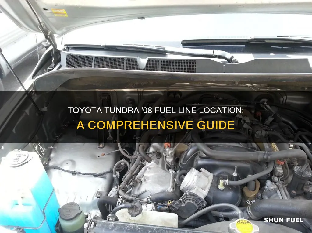 where are fuel lines located on a toyotatundra08