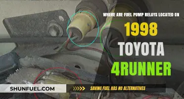 Finding the Fuel Pump Relay in a 1998 Toyota 4Runner