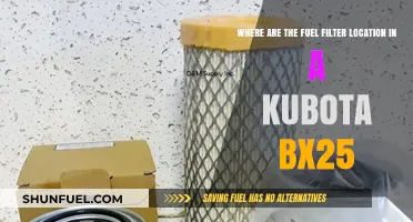 Locating the Kubota BX25's Fuel Filter: A Step-by-Step Guide