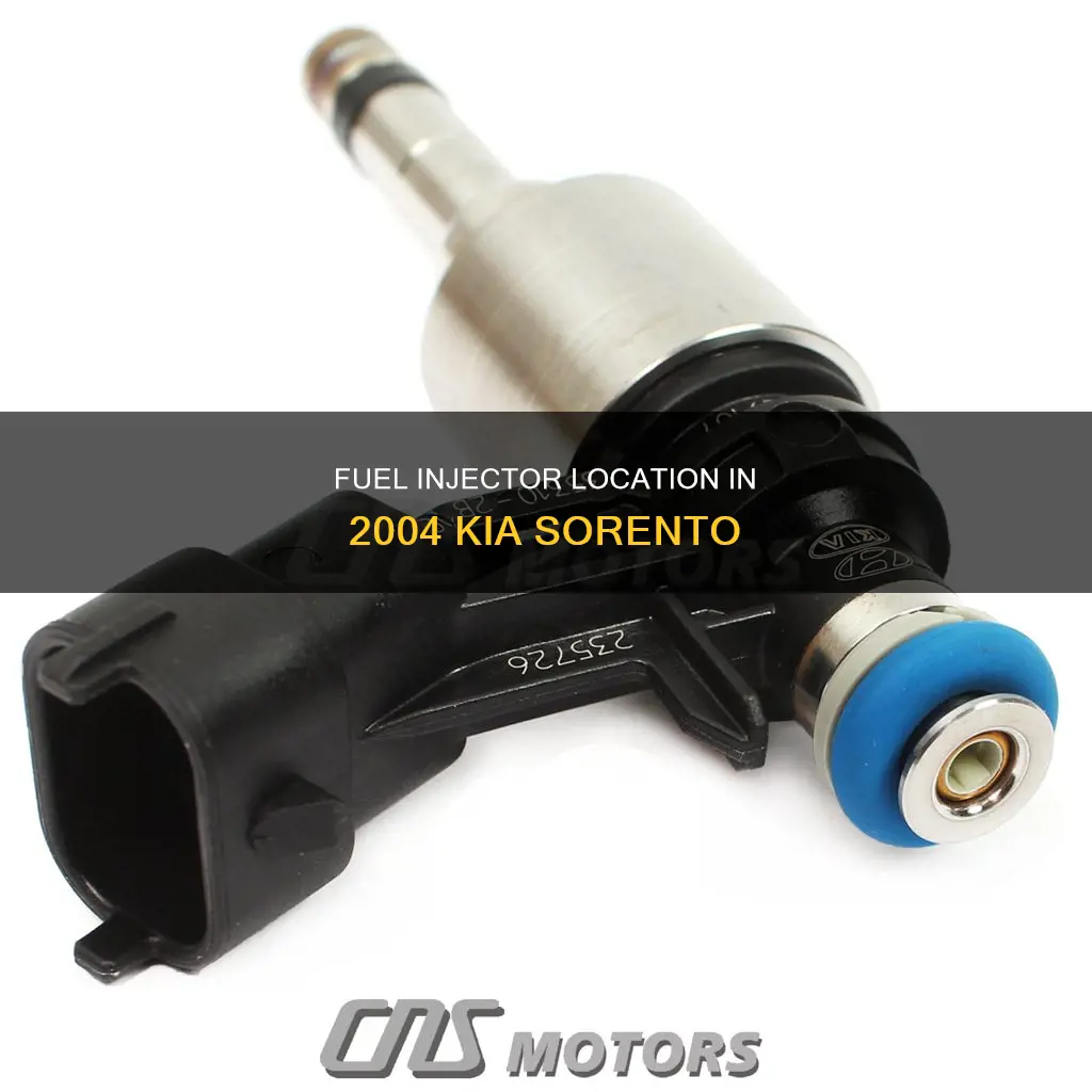where are the fuel injector on a 2004 kia sorento