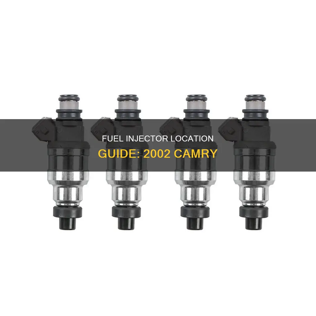 where are the fuel injectors 2002 camry