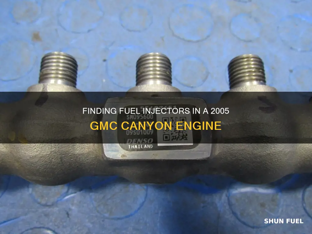 where are the fuel injectors in a 2005 gmc canyon