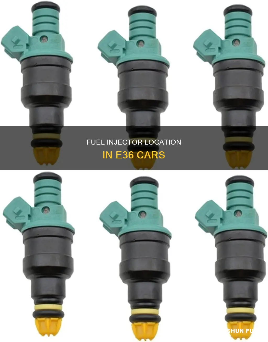 where are the fuel injectors located in e36
