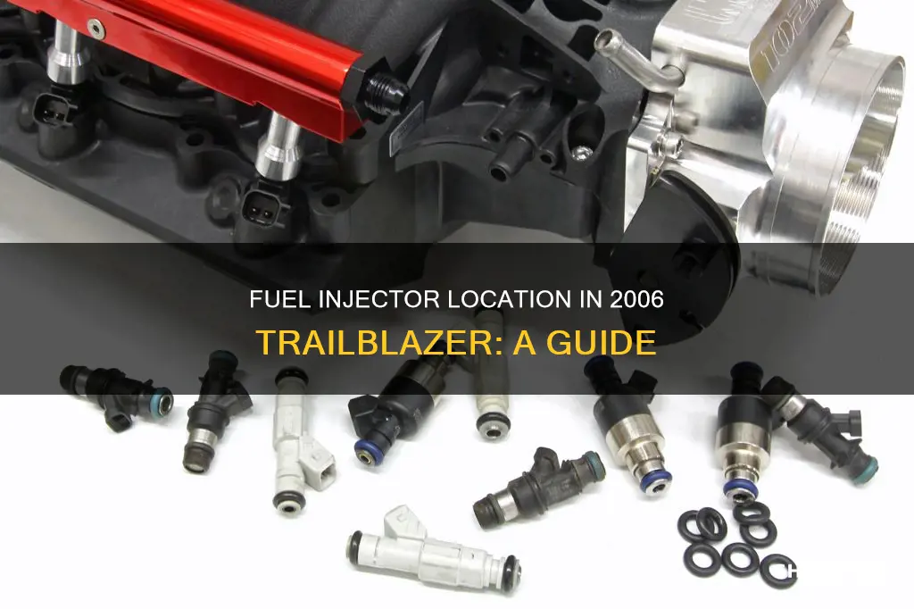 where are the fuel injectors located on a 2006 trailblazer