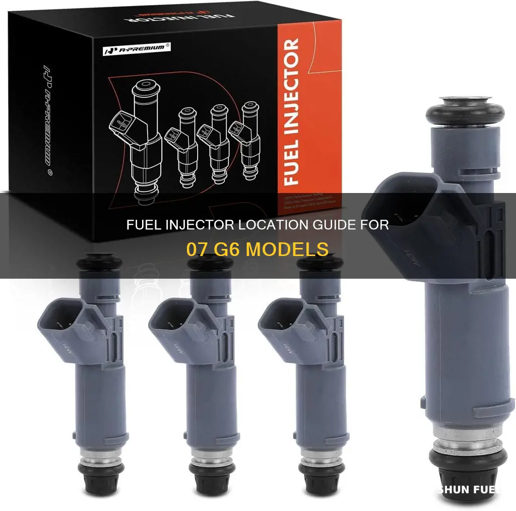 where are the fuel injectors on a 07 g6